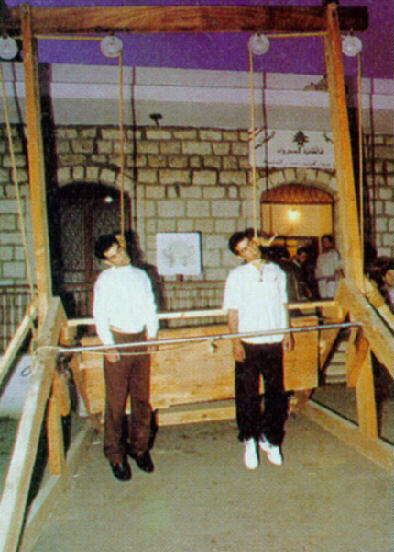 Lebanon used this quite complex style of gallows for public hangings - the 